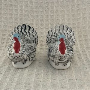 Hallmark White&Black Turkey Salt & Pepper Shakers